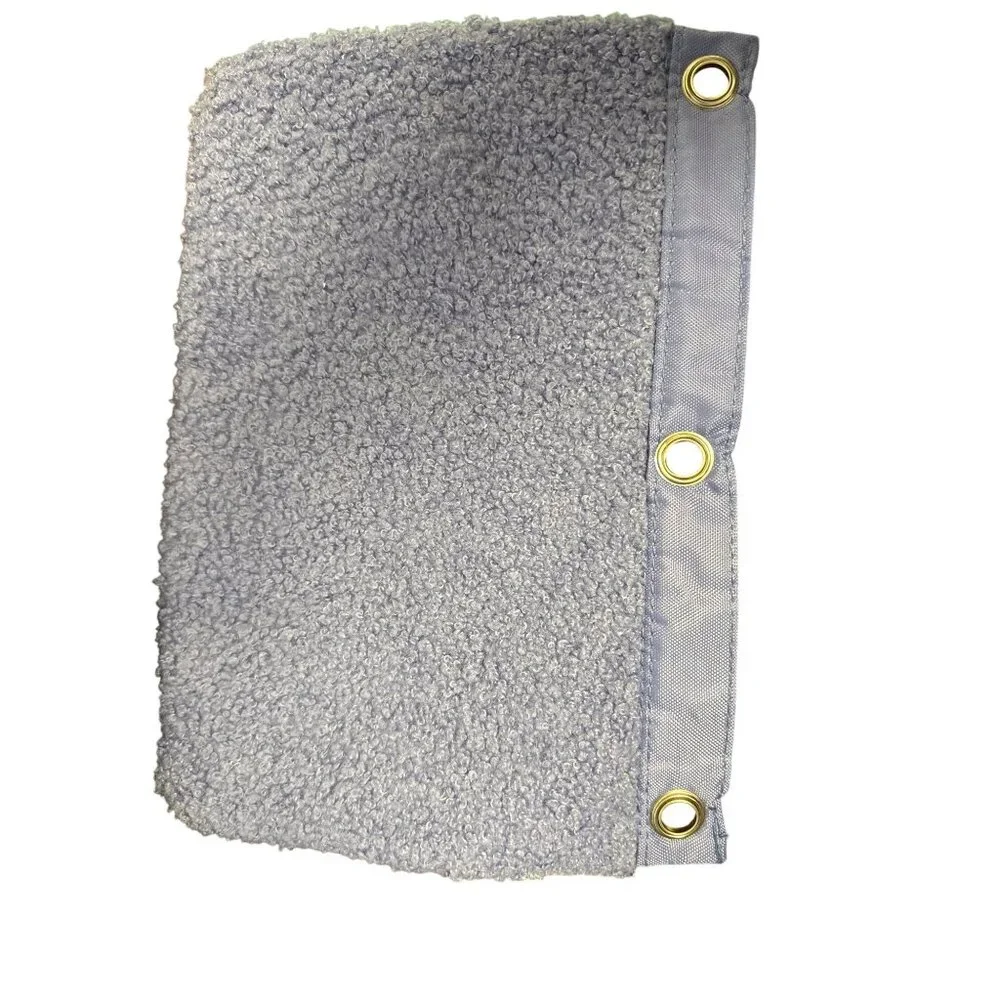 Yoobi Blue Sherpa Binder Zip Case With 3-Ring Grommets & Dual Zippered Compartme